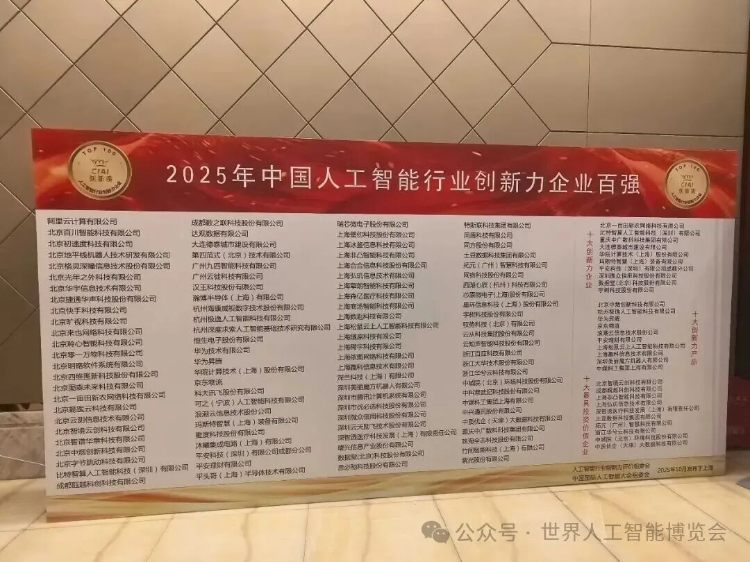2025年中国人工智能行业创新力企业百强榜单发布-蜜度Midu-专注于大模型垂直应用的人工智能企业